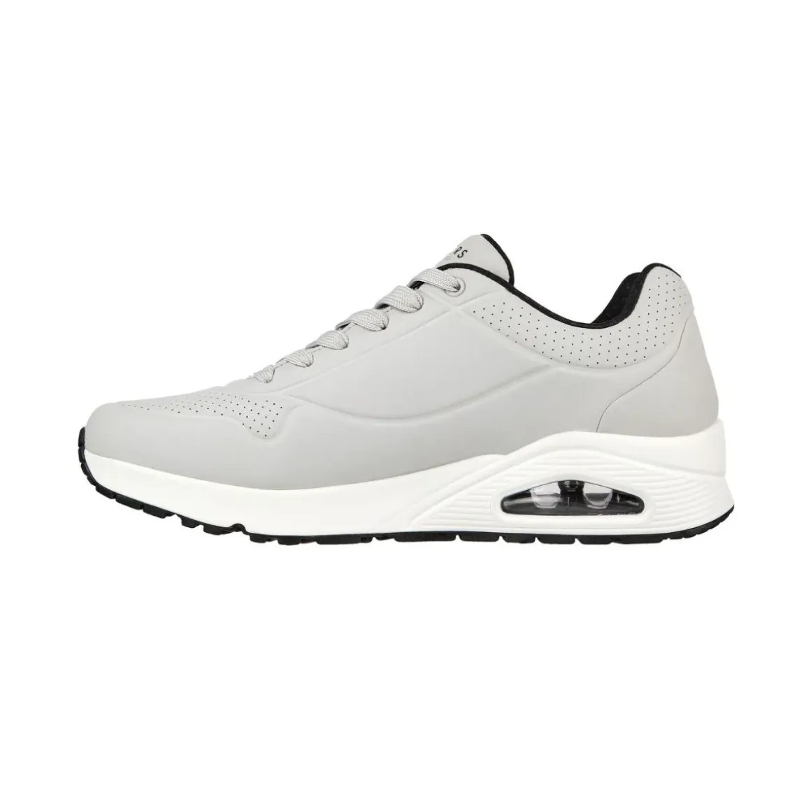 Sneakers da uomo grigie con suola ad aria Skechers Uno
