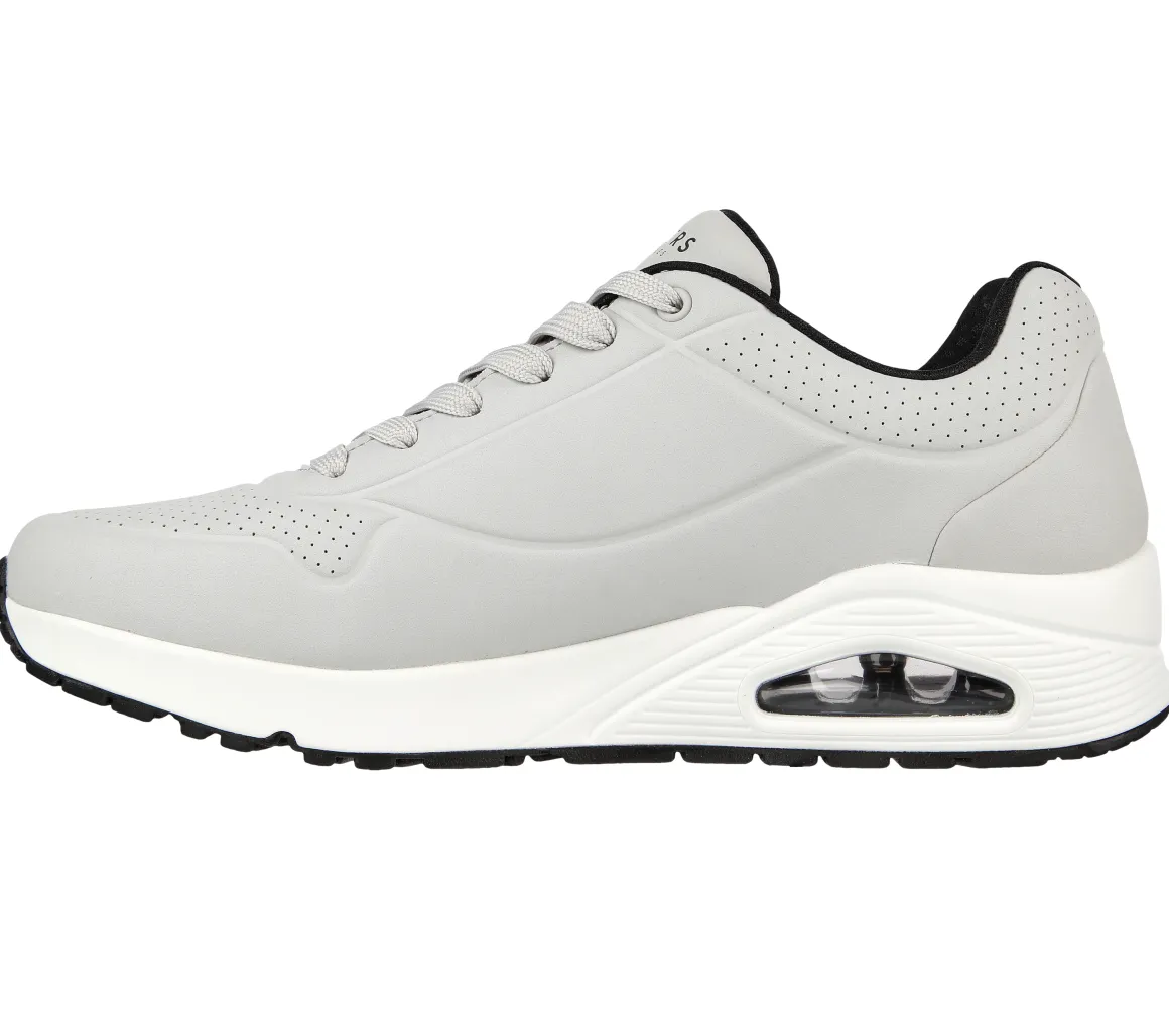 Sneakers da uomo grigie con suola ad aria Skechers Uno
