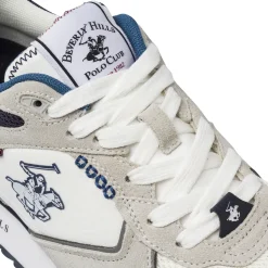 Sneakers da Uomo grigie effetto scamosciato Beverly Hills Polo Club
