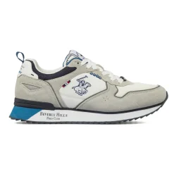 Sneakers da Uomo grigie effetto scamosciato Beverly Hills Polo Club