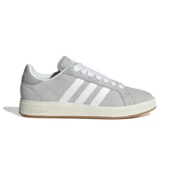 Sneakers da uomo grigie in pelle con logo adidas Grand Court 00s
