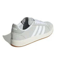 Sneakers da uomo grigie in pelle con logo adidas Grand Court 00s