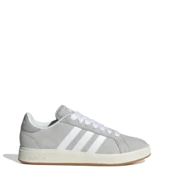 Sneakers da uomo grigie in pelle con logo adidas Grand Court 00s