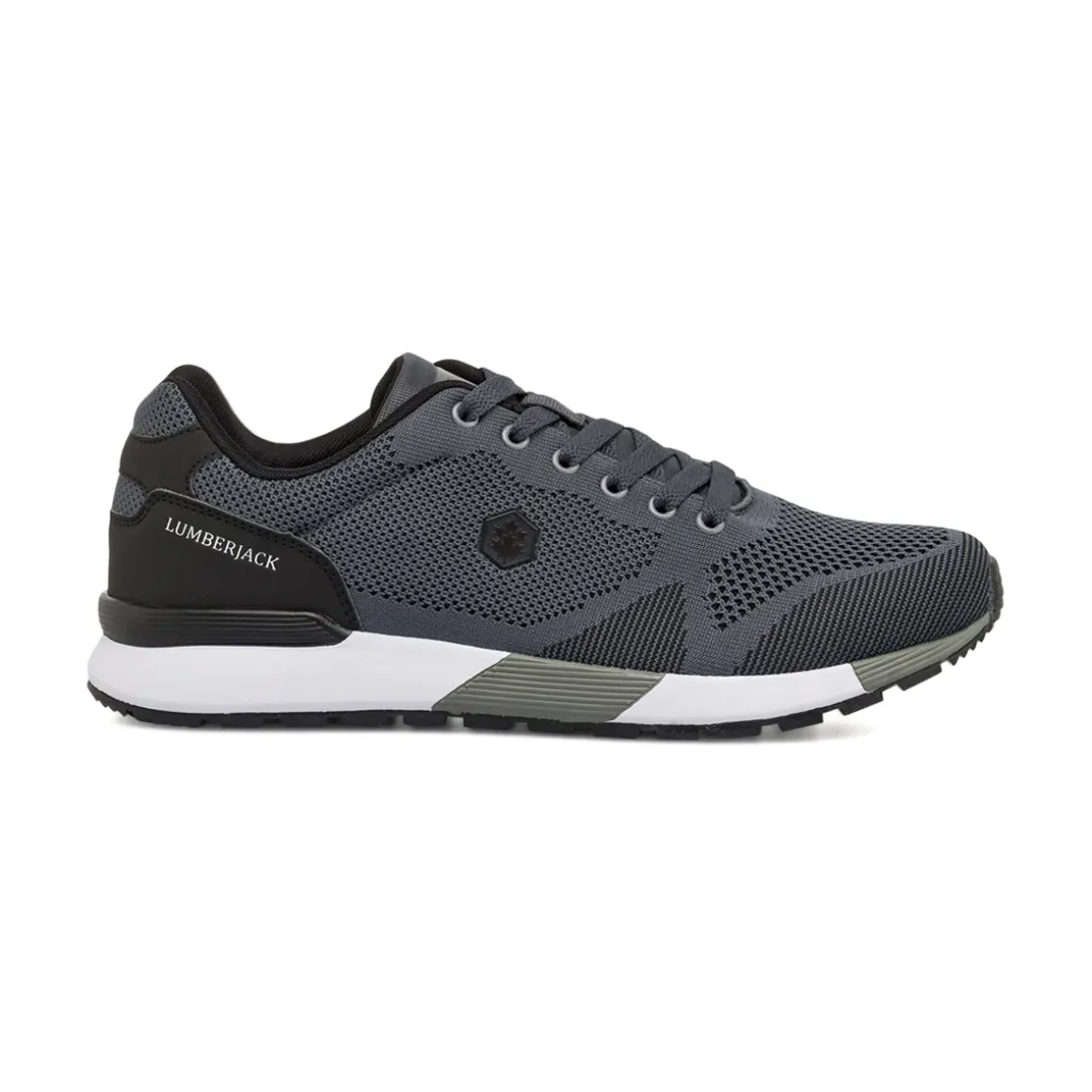 Sneakers da Uomo grigie in tessuto mesh con Memory Foam Lumberjack