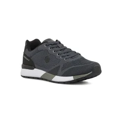 Sneakers da Uomo grigie in tessuto mesh con Memory Foam Lumberjack