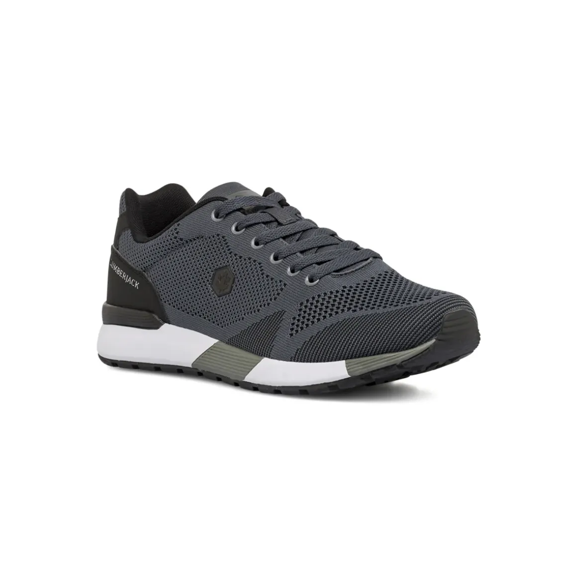 Sneakers da Uomo grigie in tessuto mesh con Memory Foam Lumberjack