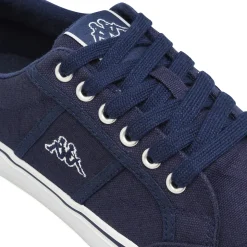 Sneakers da Uomo Kappa blu navy in tela stile casual con logo