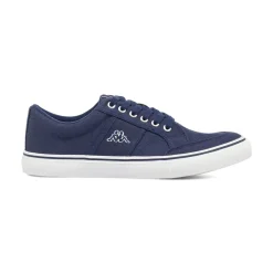 Sneakers da Uomo Kappa blu navy in tela stile casual con logo