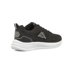 Sneakers da uomo Kappa nere in mesh con logo bianco a contrasto