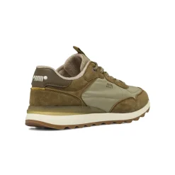 Sneakers da Uomo Khaki con inserti effetto scamosciato Jeep Spirit