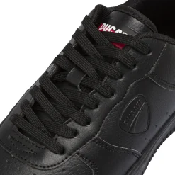 Sneakers da uomo nere con logo in tono Ducati