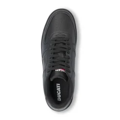 Sneakers da uomo nere con logo in tono Ducati