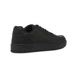 Sneakers da uomo nere con punta traforata e logo Gas