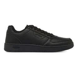 Sneakers da uomo nere con punta traforata e logo Gas