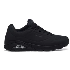 Sneakers da uomo nere con suola ad aria Skechers Uno