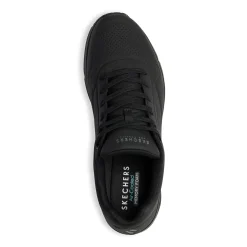 Sneakers da uomo nere con suola ad aria Skechers Uno