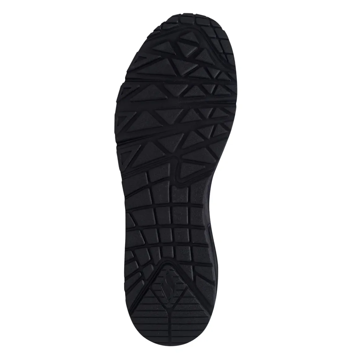 Sneakers da uomo nere con suola ad aria Skechers Uno