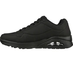 Sneakers da uomo nere con suola ad aria Skechers Uno