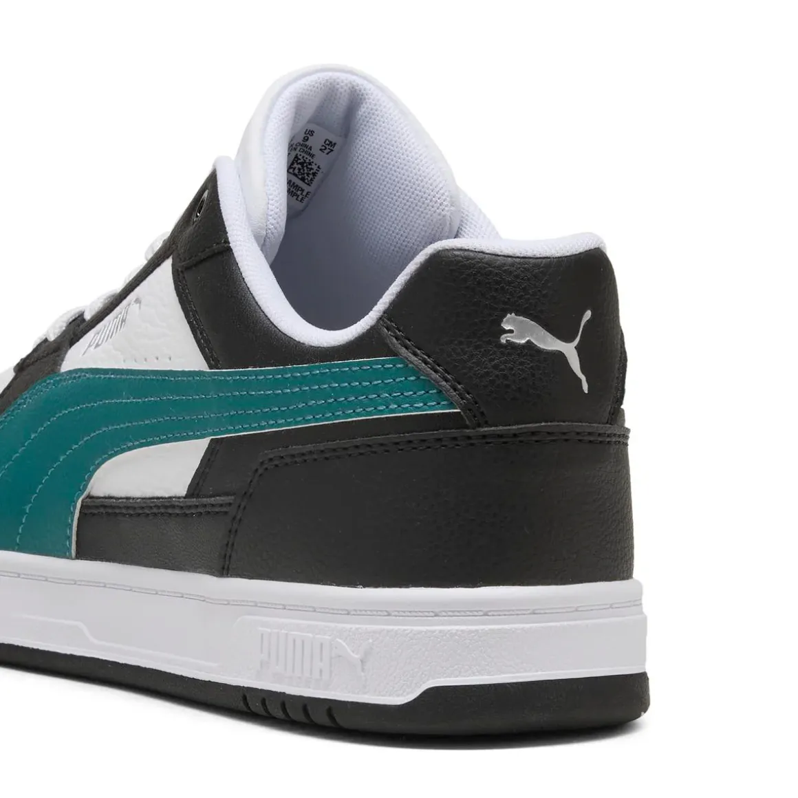 Sneakers da Uomo nere e bianche con dettagli verde Puma Caven III