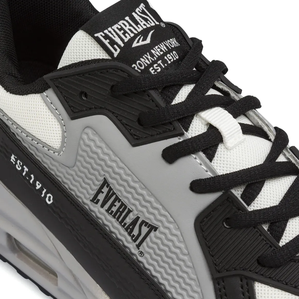 Sneakers da Uomo nere e grigie con ammortizzazione ad aria Everlast