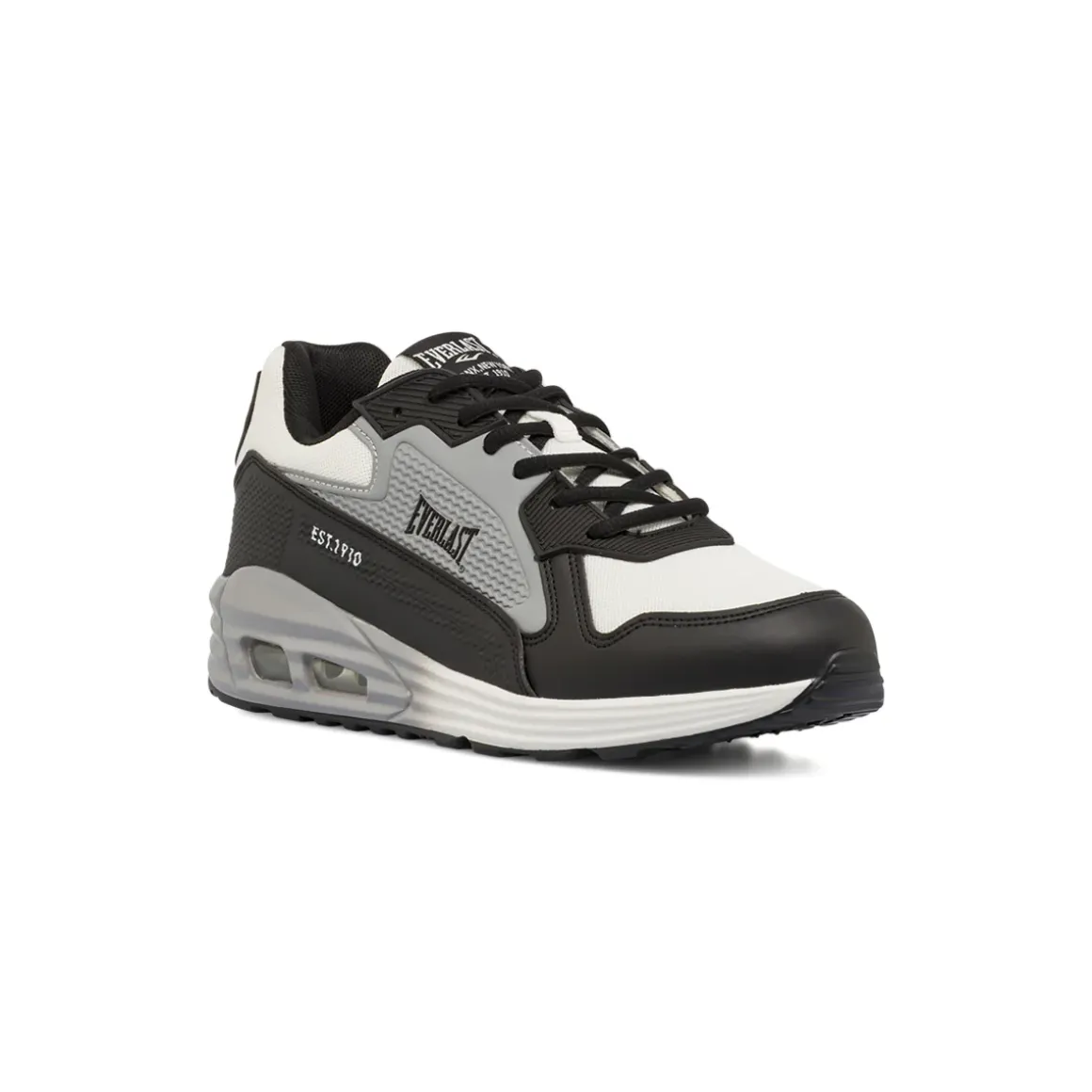 Sneakers da Uomo nere e grigie con ammortizzazione ad aria Everlast