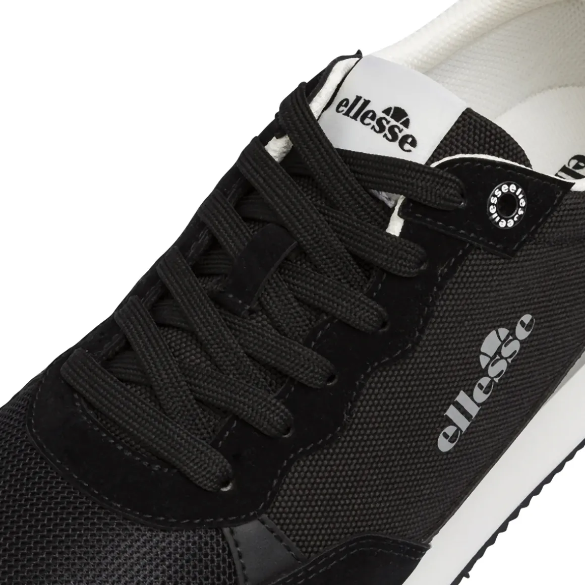 Sneakers da Uomo nere in mesh con dettagli effetto scamosciato Ellesse