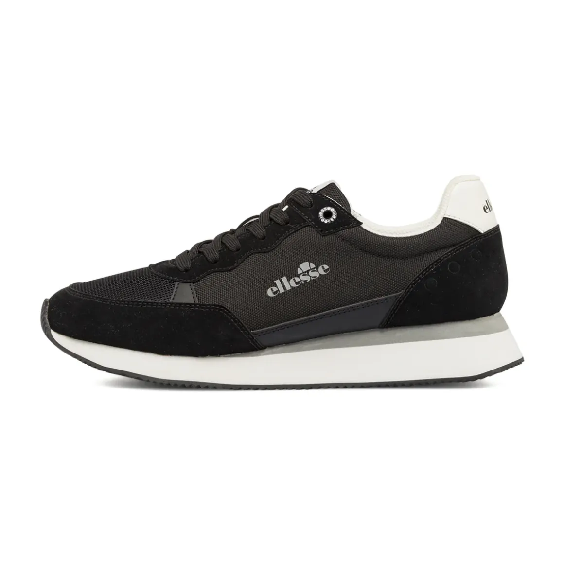 Sneakers da Uomo nere in mesh con dettagli effetto scamosciato Ellesse