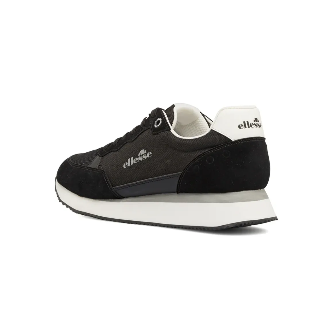 Sneakers da Uomo nere in mesh con dettagli effetto scamosciato Ellesse
