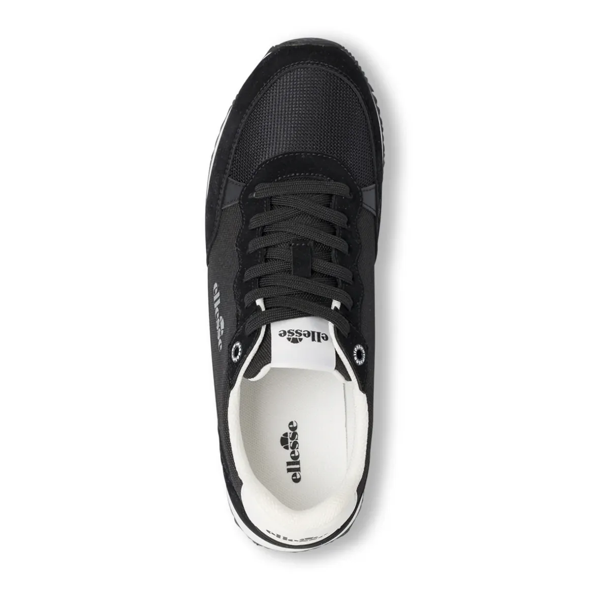 Sneakers da Uomo nere in mesh con dettagli effetto scamosciato Ellesse