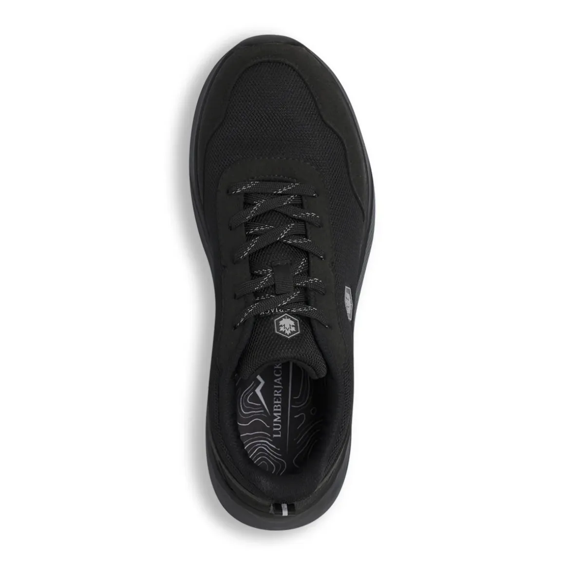 Sneakers da Uomo nere in mesh ed effetto scamosciato Lumberjack
