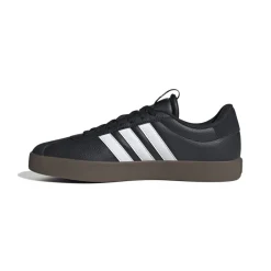 Sneakers da uomo nere in pelle scamosciata con logo adidas VL Court 3.0