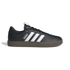 Sneakers da uomo nere in pelle scamosciata con logo adidas VL Court 3.0