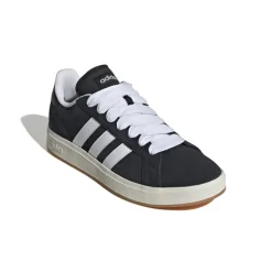 Sneakers da uomo nere in pelle con logo adidas Grand Court Base 00s