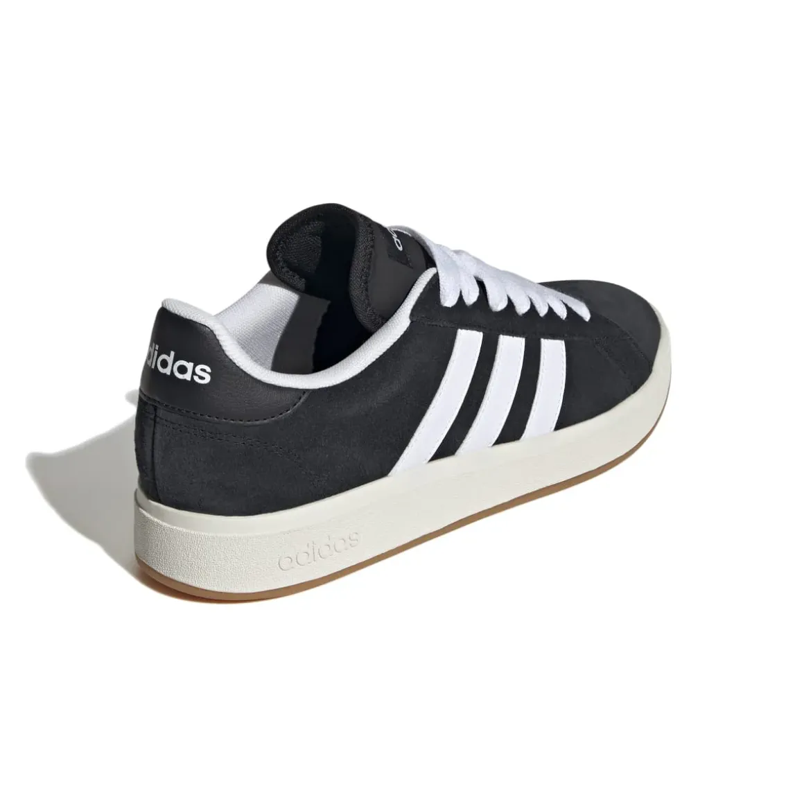 Sneakers da uomo nere in pelle con logo adidas Grand Court Base 00s