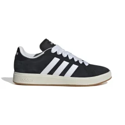 Sneakers da uomo nere in pelle con logo adidas Grand Court Base 00s