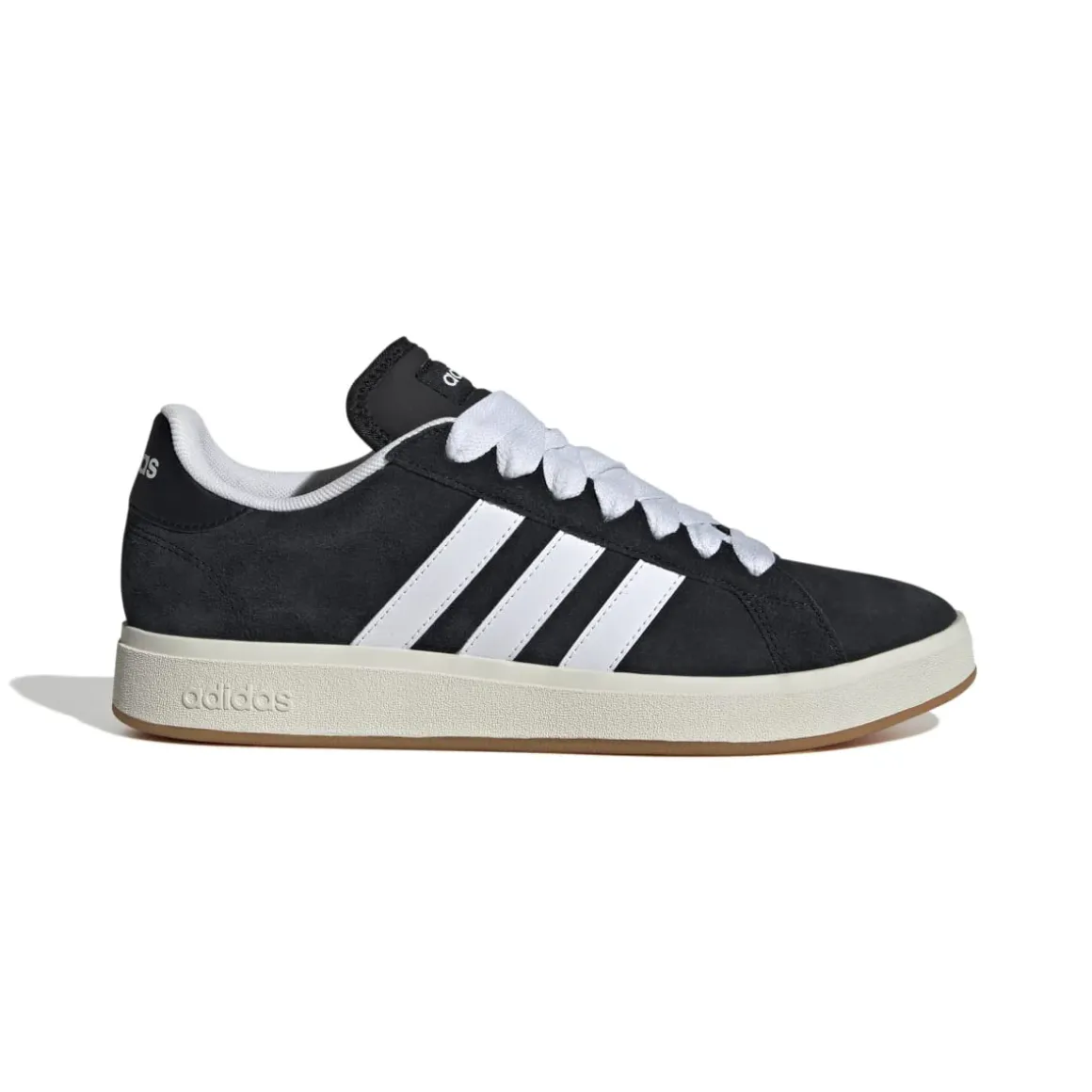 Sneakers da uomo nere in pelle con logo adidas Grand Court Base 00s
