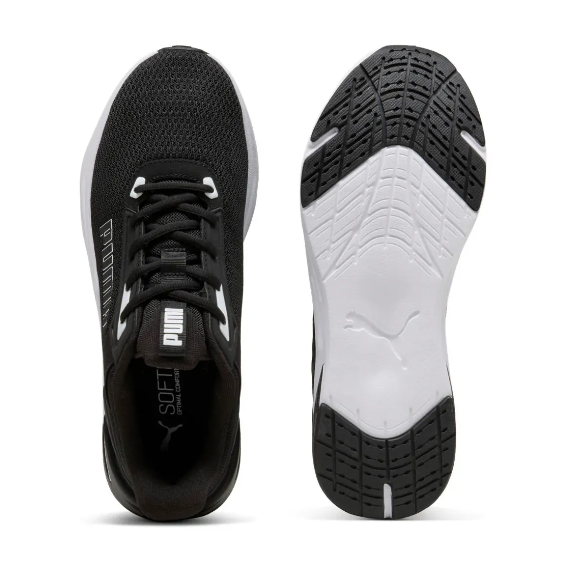 Sneakers da Uomo nere in tessuto mesh traspirante Puma Wave