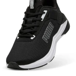 Sneakers da Uomo nere in tessuto mesh traspirante Puma Wave