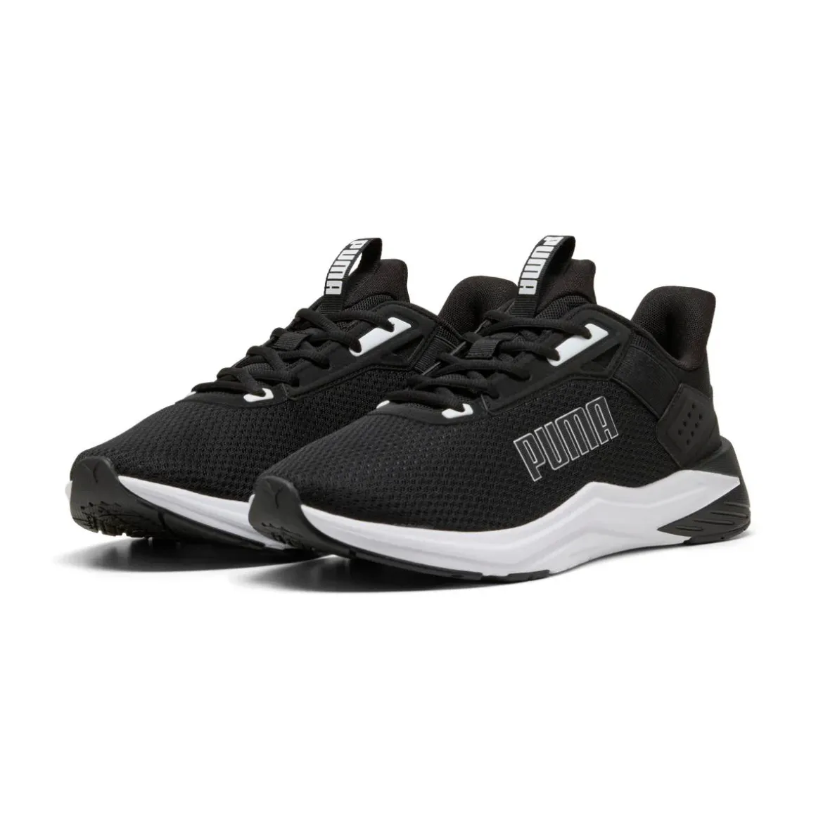 Sneakers da Uomo nere in tessuto mesh traspirante Puma Wave