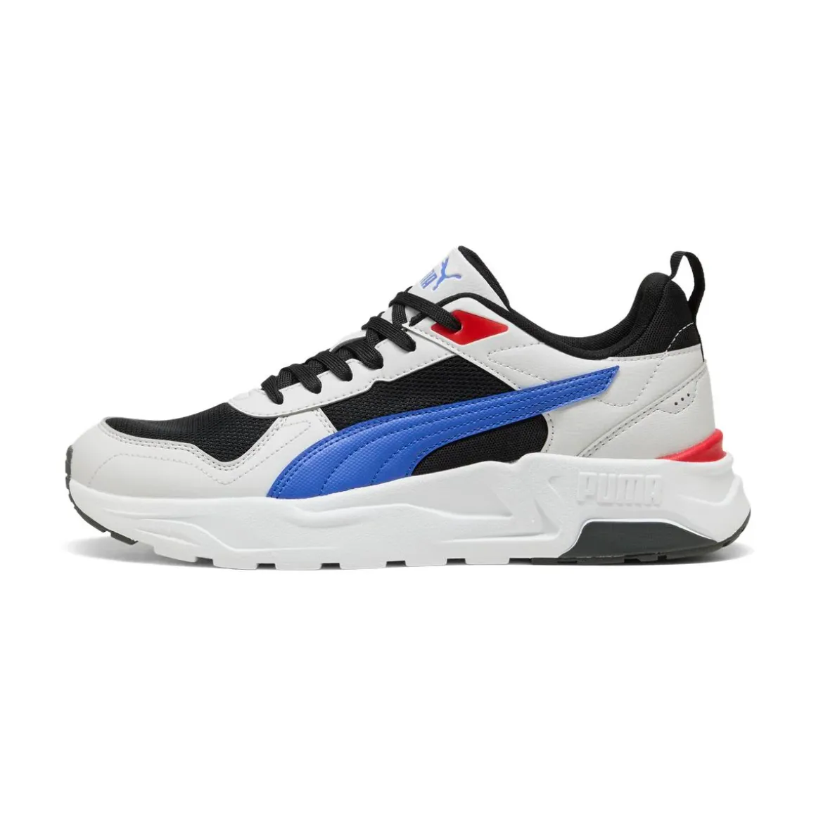 Sneakers da Uomo nere in tessuto con accenti blu e rossi Puma Trinity 2