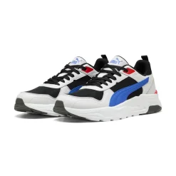 Sneakers da Uomo nere in tessuto con accenti blu e rossi Puma Trinity 2