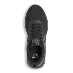 Sneakers da uomo nere Kappa in tessuto mesh traspirante