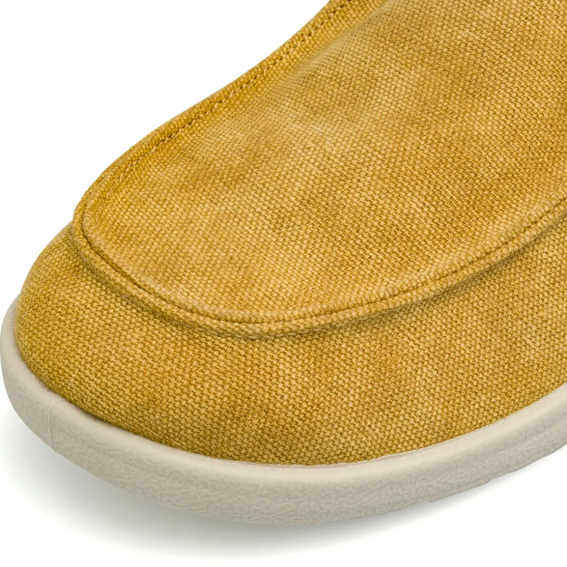 Sneakers da Uomo ocra in tela con lacci elastici Riflessi Urbani
