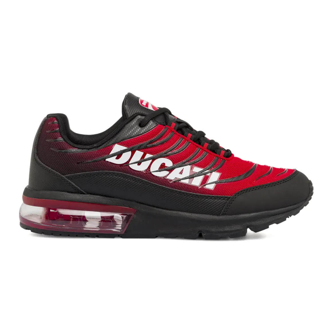 Sneakers da Uomo rosse e nere con ammortizzazione ad aria Ducati
