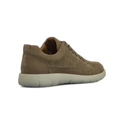 Sneakers da Uomo taupe effetto scamosciato Primopiano