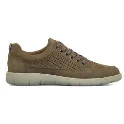 Sneakers da Uomo taupe effetto scamosciato Primopiano