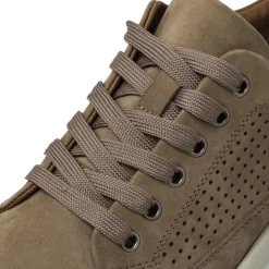 Sneakers da Uomo taupe effetto scamosciato Primopiano