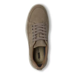 Sneakers da Uomo taupe effetto scamosciato Primopiano
