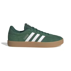 Sneakers da uomo verde scuro in pelle con logo adidas VL Court 3.0
