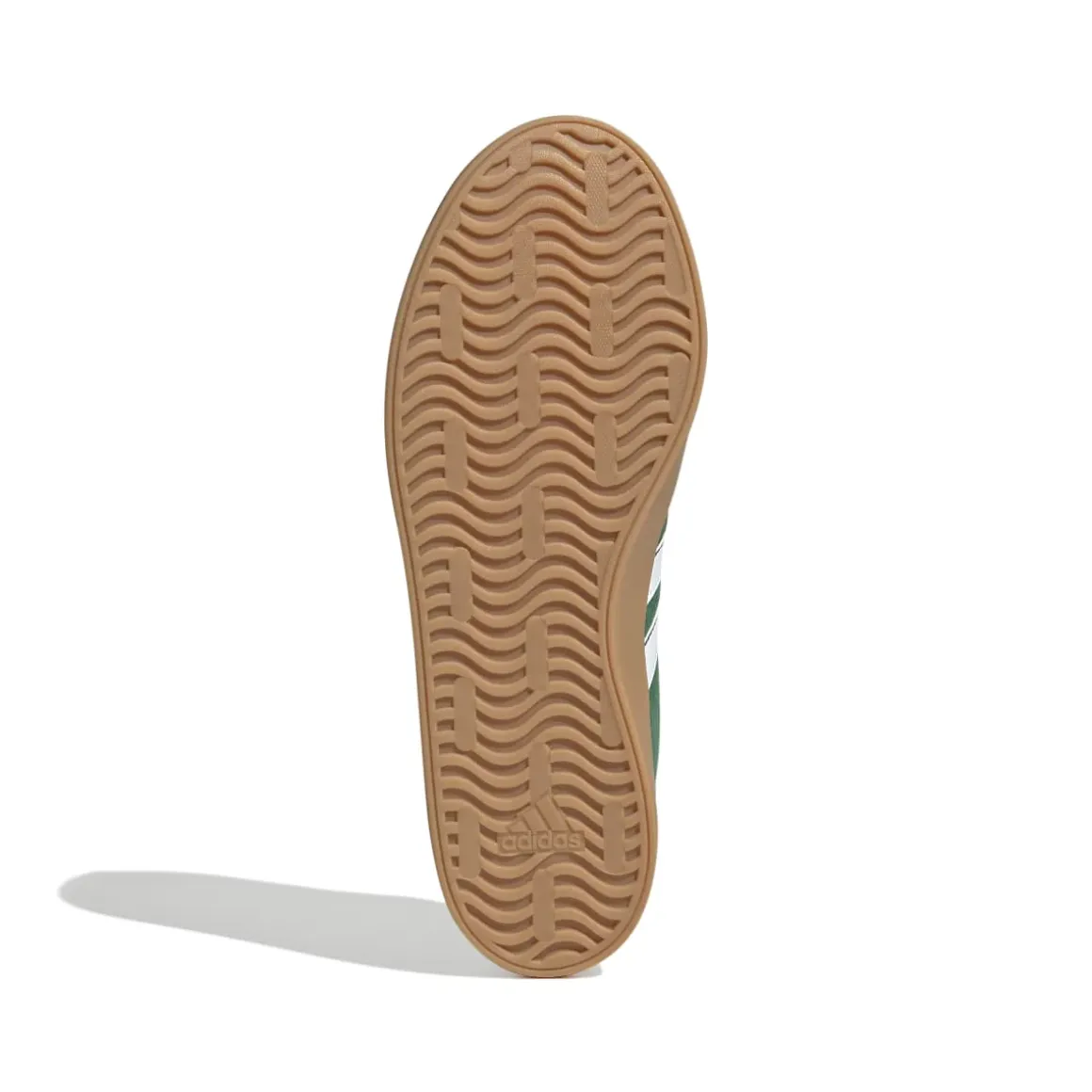 Sneakers da uomo verde scuro in pelle con logo adidas VL Court 3.0